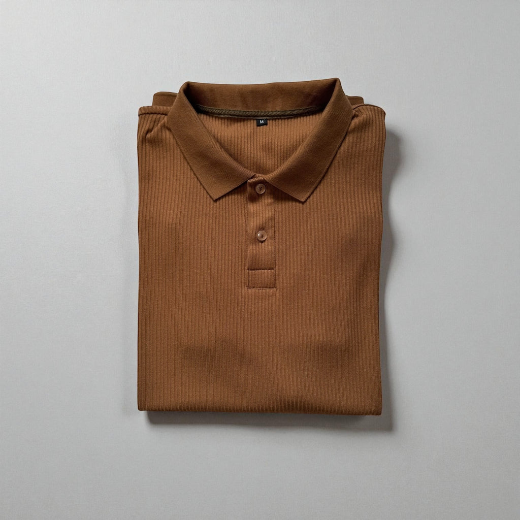 Short Sleeve Polo - Brown