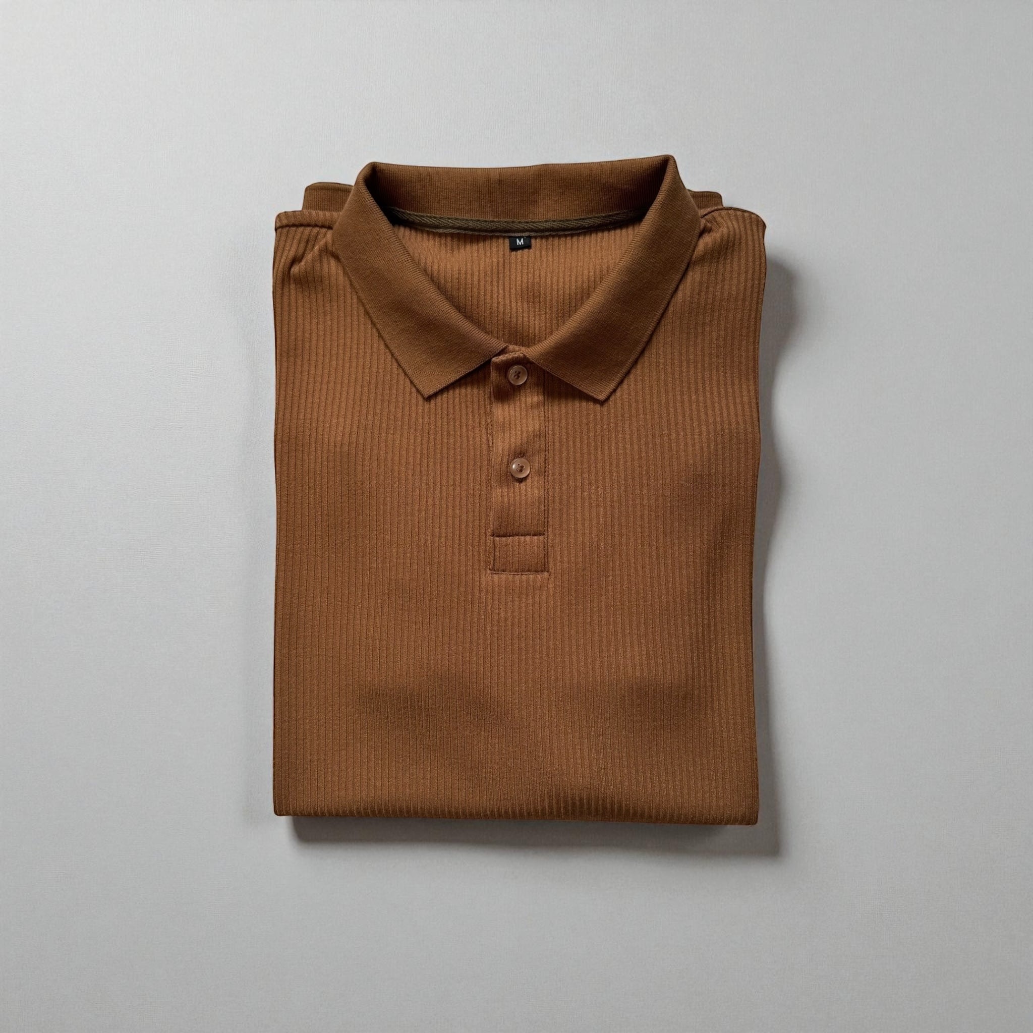 Short Sleeve Polo - Brown