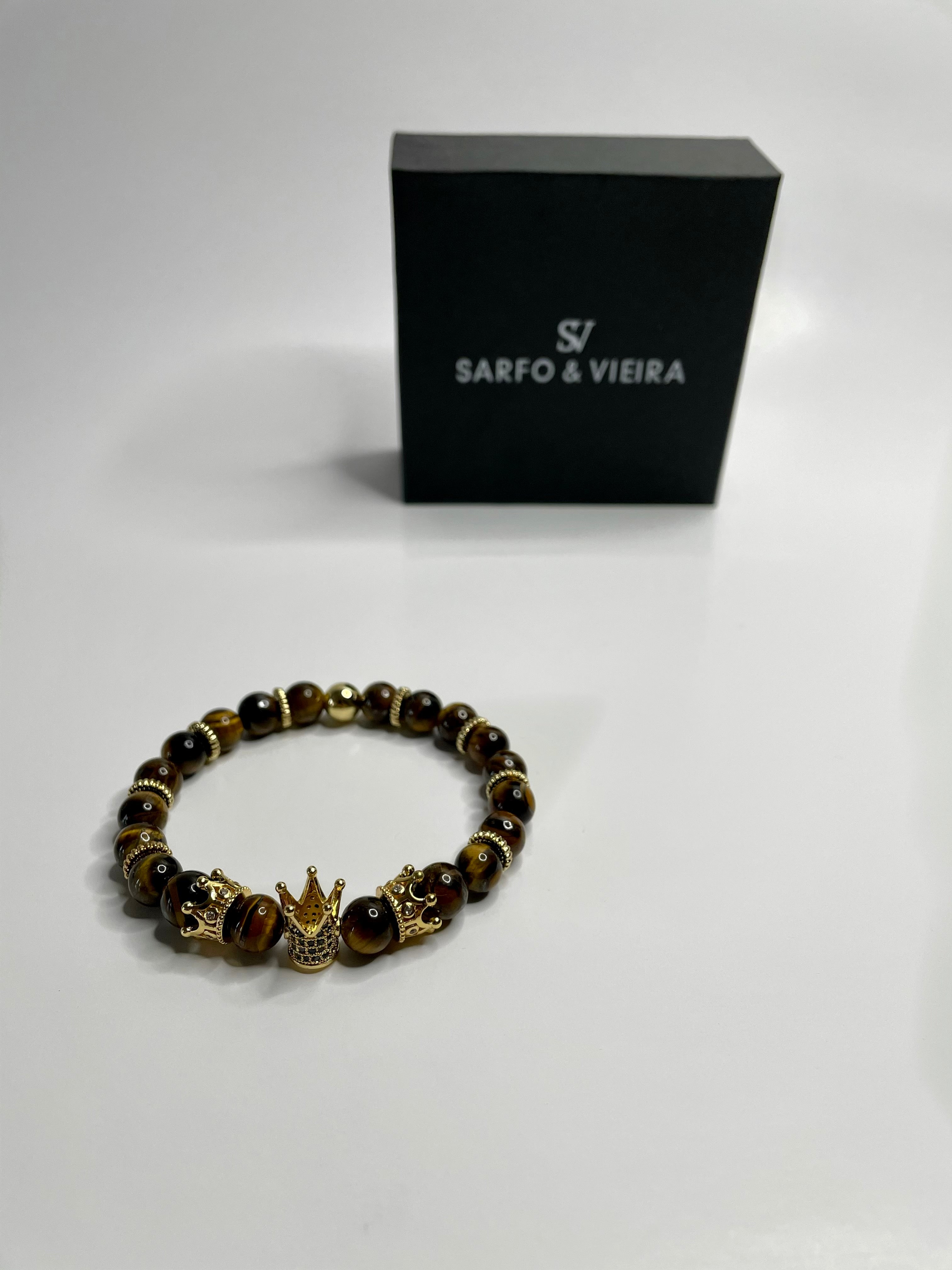 King Crown Bracelet- Brown Marble - Sarfo & Vieira