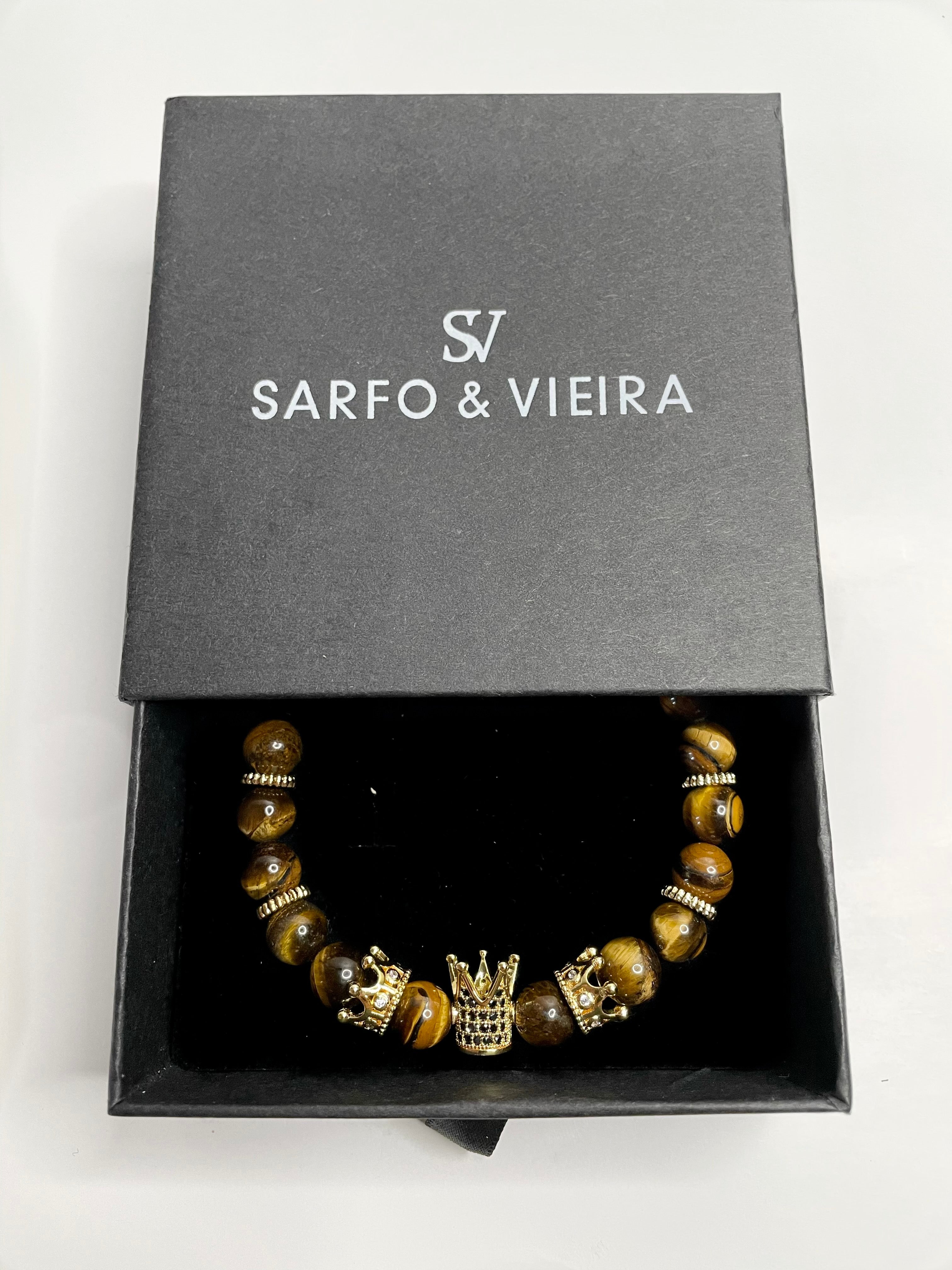 King Crown Bracelet- Brown Marble - Sarfo & Vieira