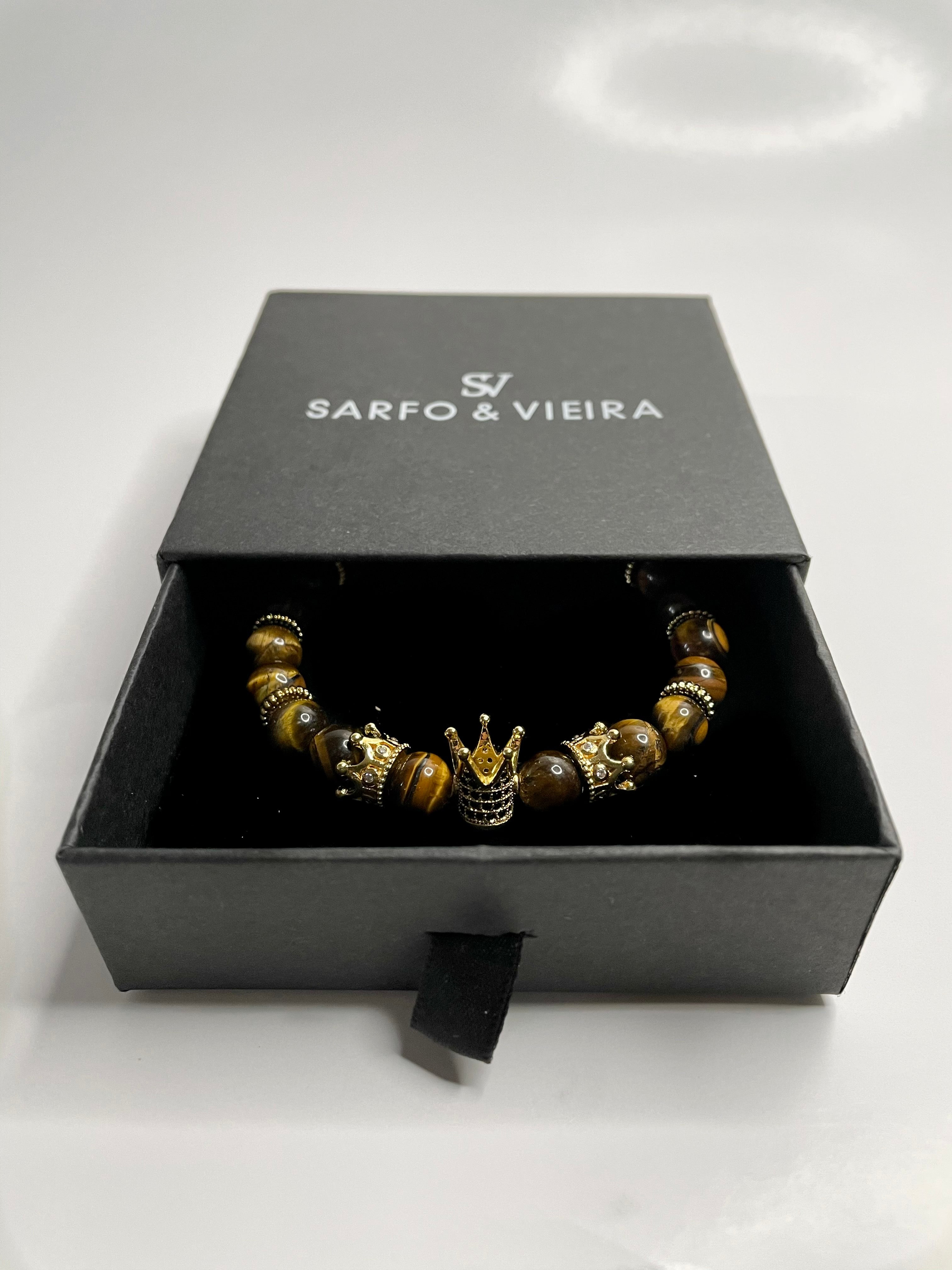 King Crown Bracelet- Brown Marble - Sarfo & Vieira