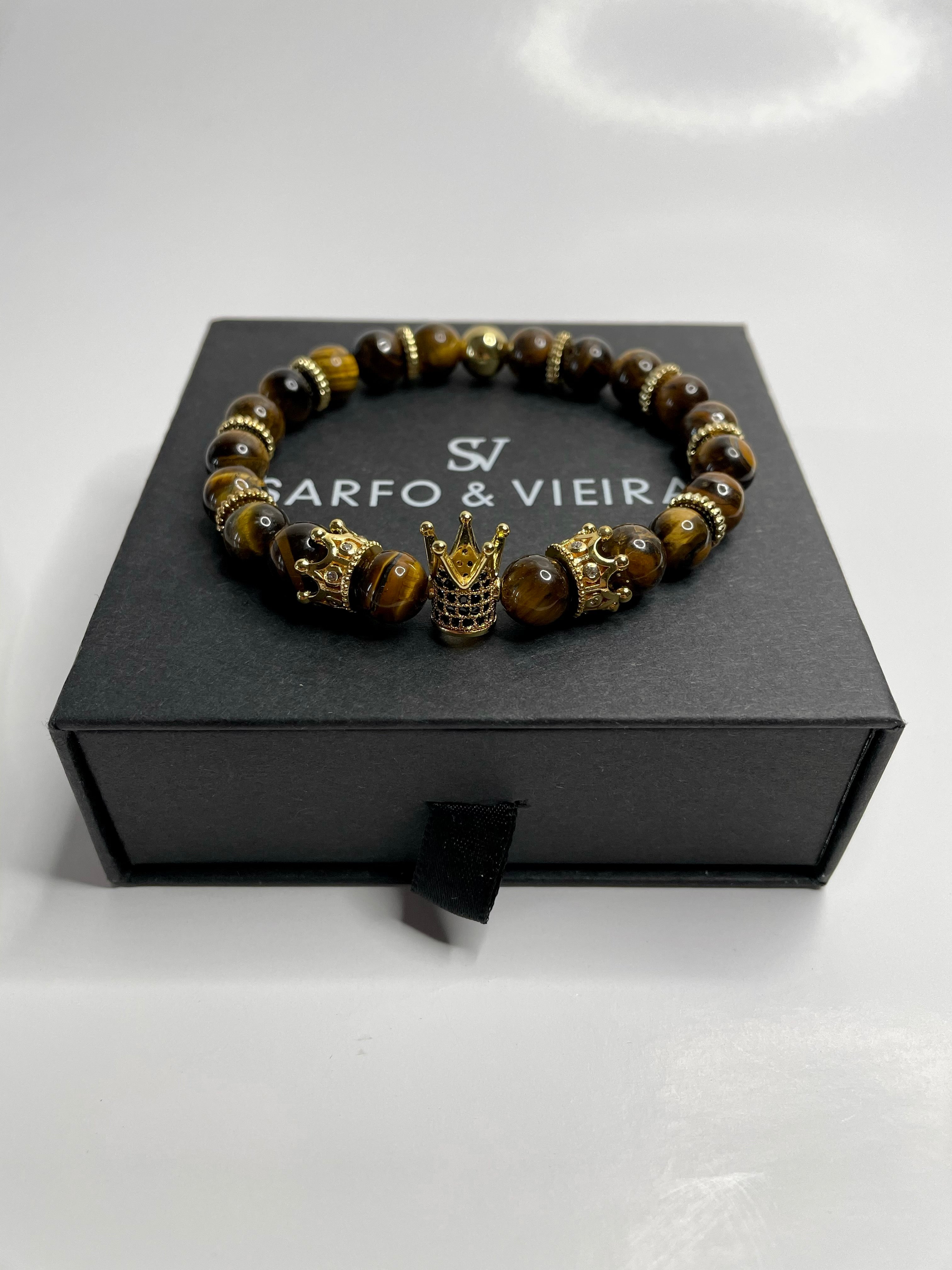 King Crown Bracelet- Brown Marble - Sarfo & Vieira